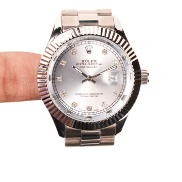 SILVER WITH SILVER INDEX DIAL