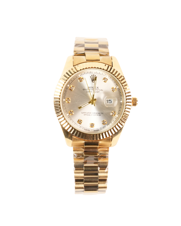 YELLOW GOLD WITH SILVER INDEX DIAL