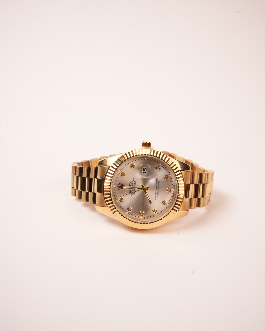 YELLOW GOLD WITH SILVER INDEX DIAL