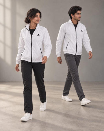 White Wind Breaker Jacket